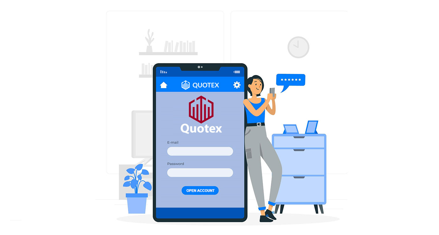 نحوه باز کردن حساب و ورود به سیستم Quotex 