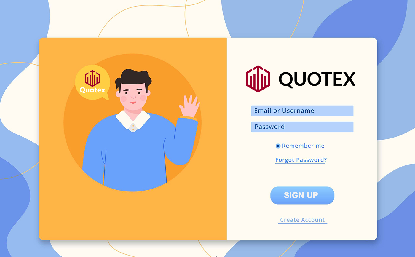 نحوه ثبت نام و ورود به حساب در کارگزار تجارت Quotex 