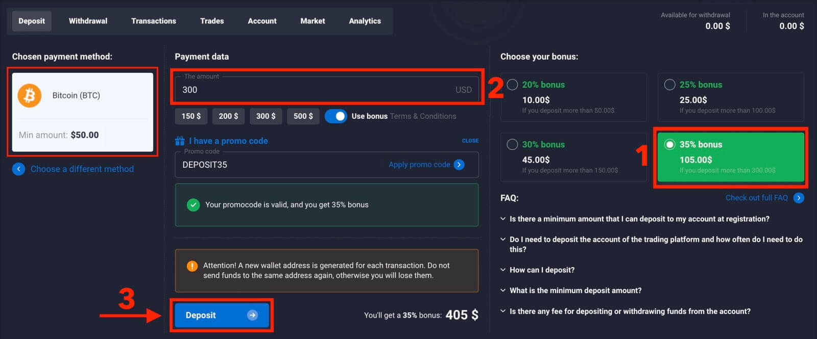Deposit Money on Quotex from Ghana Bank Cards (Visa / MasterCard), E-payments (Airtel, Tigo, MTN, Vodafone, Perfect Money) and Cryptocurrencies