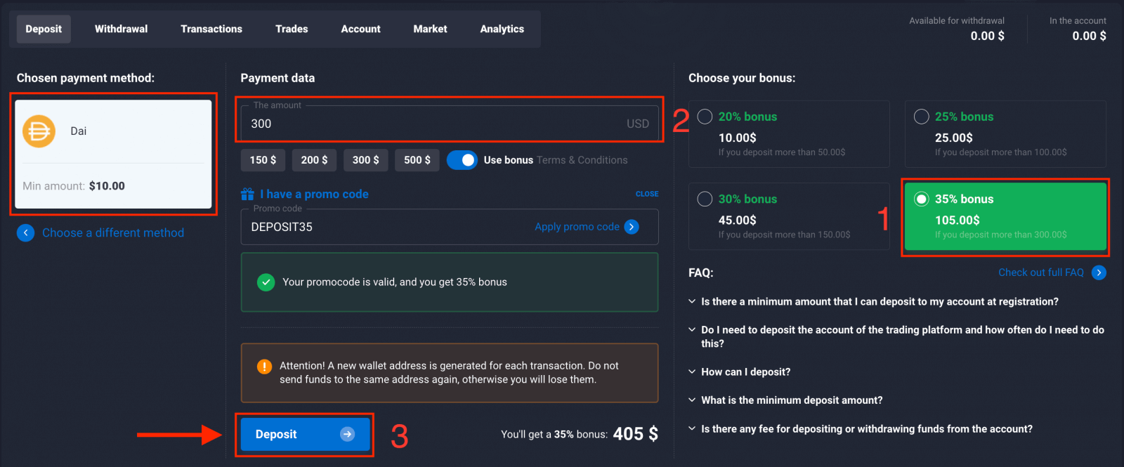 Momwe Mungasungire Ndalama ndi Cryptocurrency mu Quotex Momwe Mungasungire Ndalama ndi Cryptocurrency mu Quotex