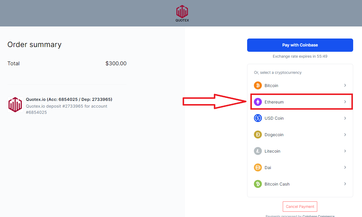 Momwe Mungasungire Ndalama ndi Cryptocurrency mu Quotex Momwe Mungasungire Ndalama ndi Cryptocurrency mu Quotex