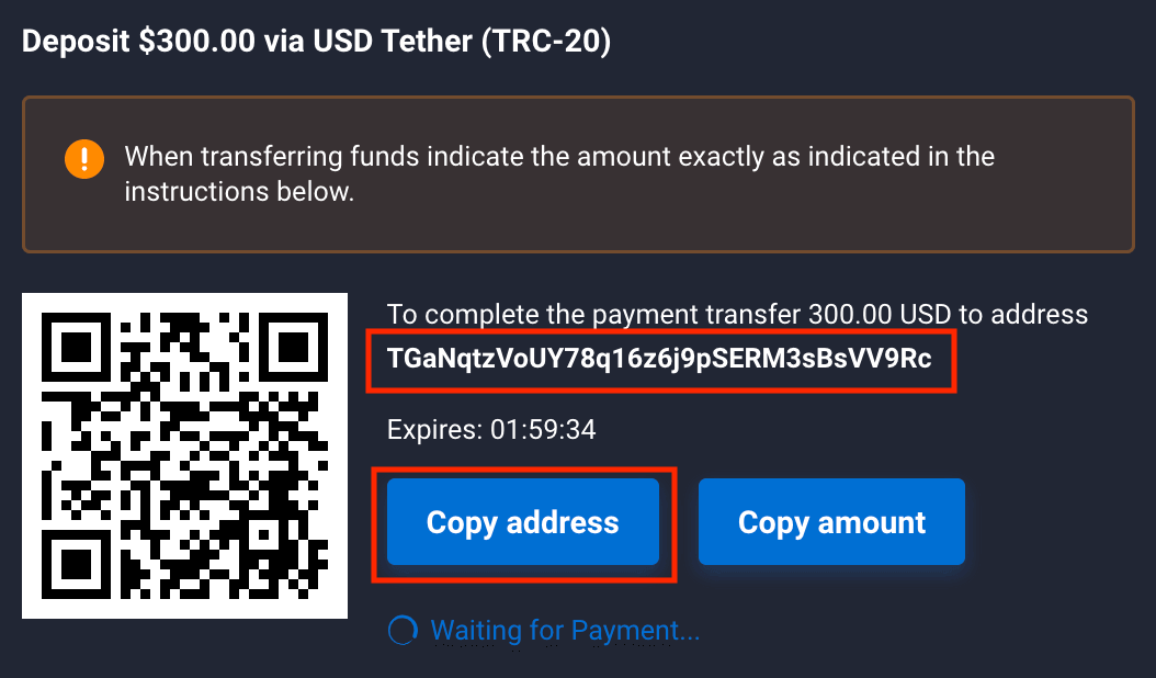 Momwe Mungasungire Ndalama ndi Cryptocurrency mu Quotex Momwe Mungasungire Ndalama ndi Cryptocurrency mu Quotex