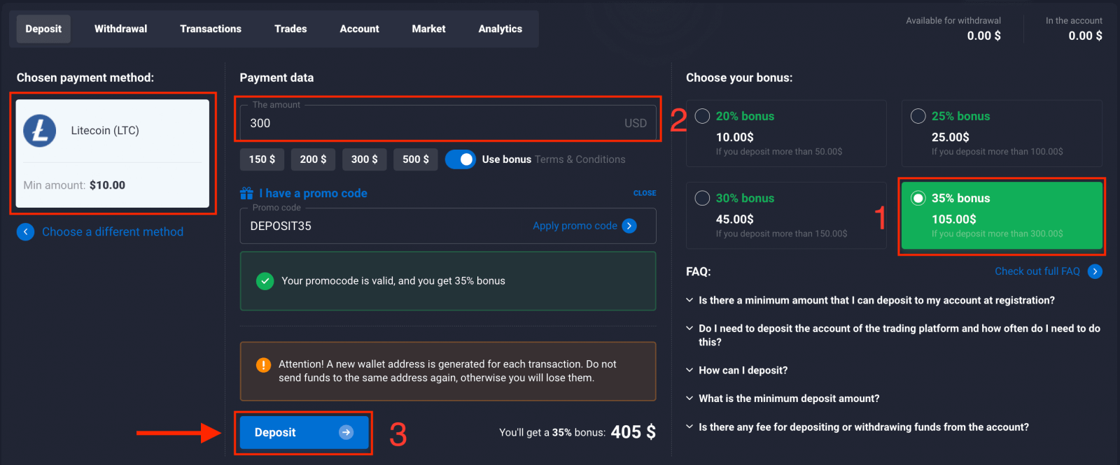 Momwe Mungasungire Ndalama ndi Cryptocurrency mu Quotex Momwe Mungasungire Ndalama ndi Cryptocurrency mu Quotex