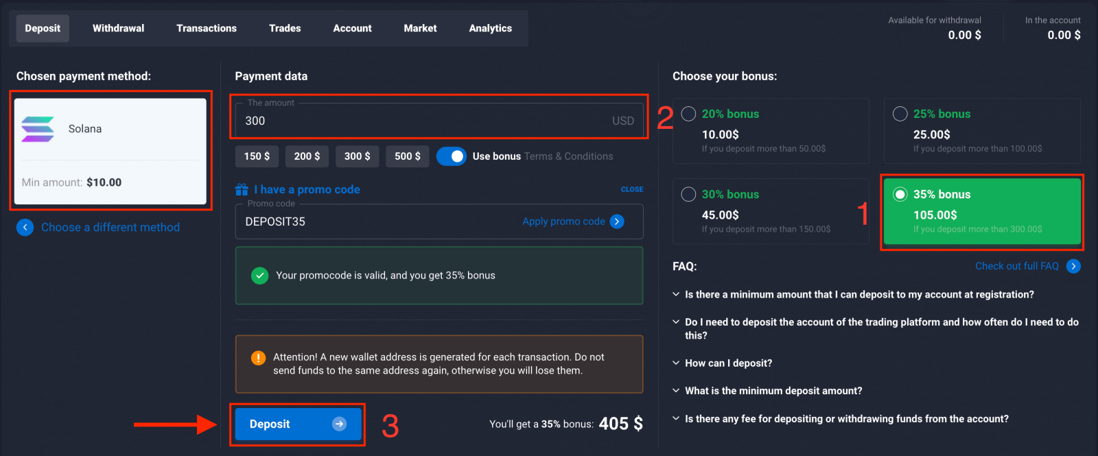 Momwe Mungasungire Ndalama ndi Cryptocurrency mu Quotex Momwe Mungasungire Ndalama ndi Cryptocurrency mu Quotex