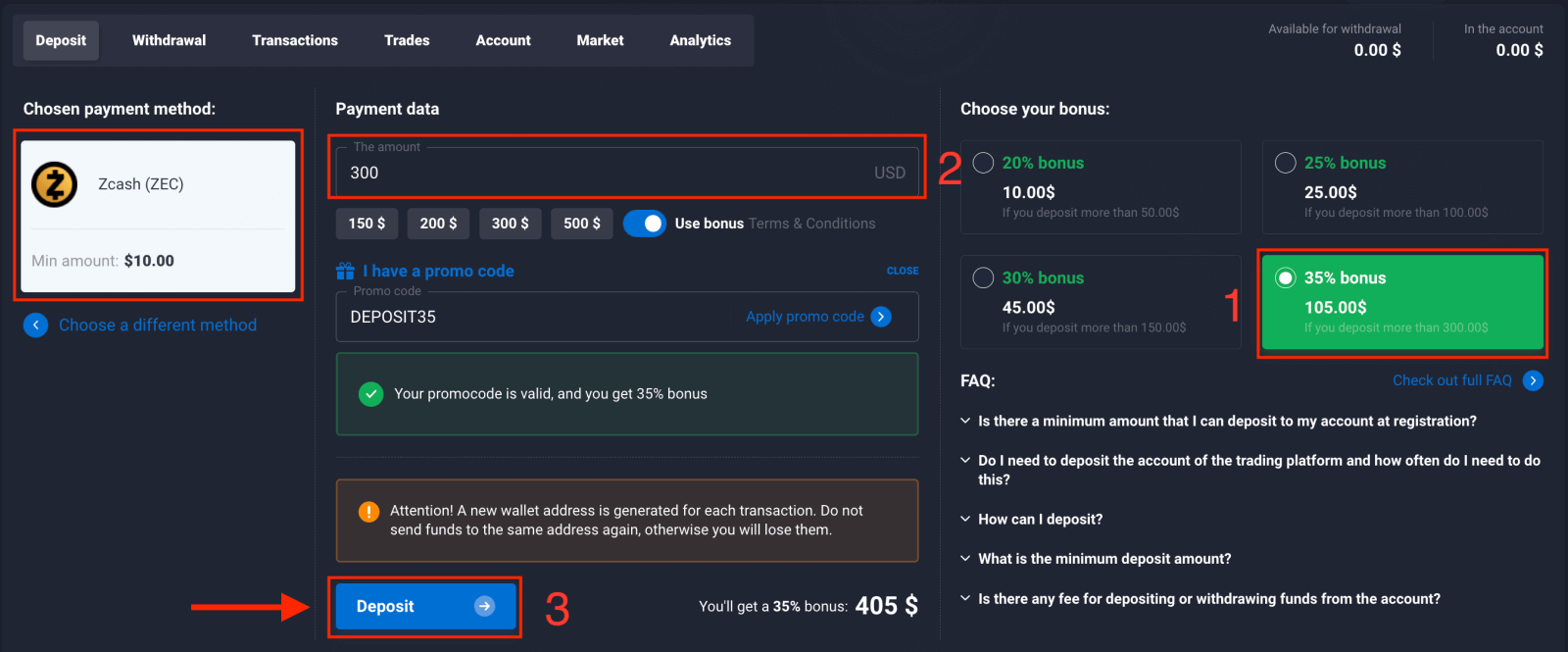 Momwe Mungasungire Ndalama ndi Cryptocurrency mu Quotex Momwe Mungasungire Ndalama ndi Cryptocurrency mu Quotex