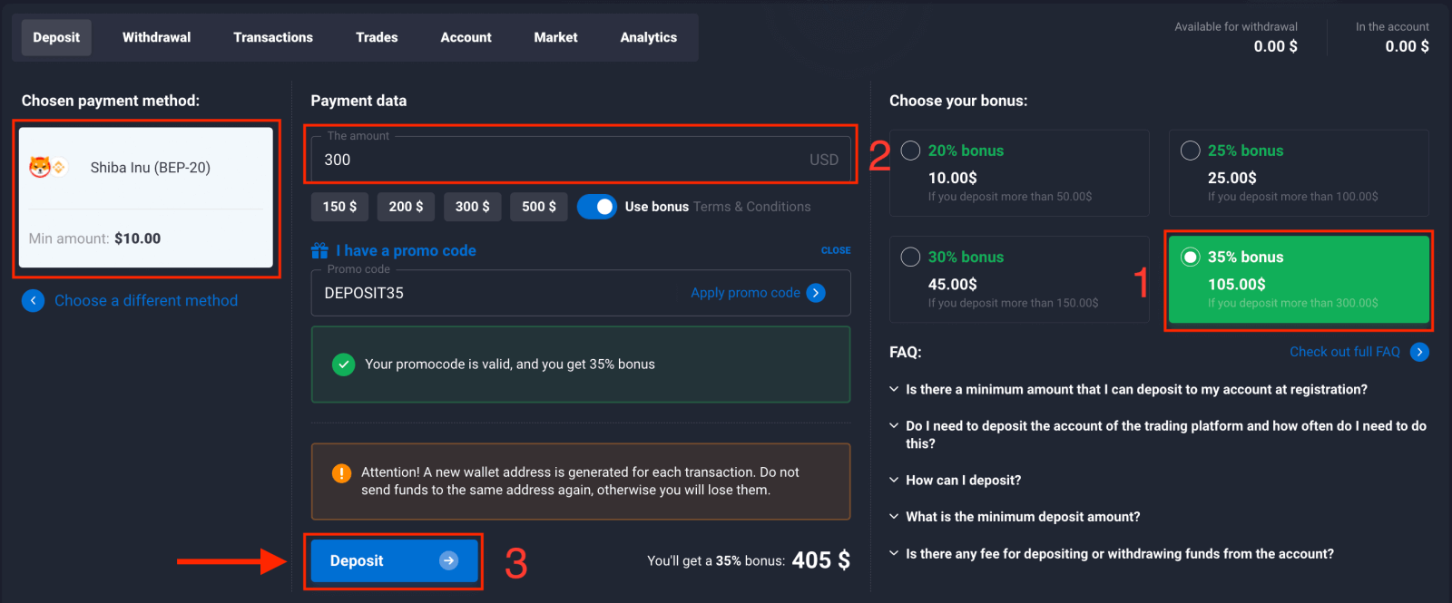 Momwe Mungasungire Ndalama ndi Cryptocurrency mu Quotex Momwe Mungasungire Ndalama ndi Cryptocurrency mu Quotex