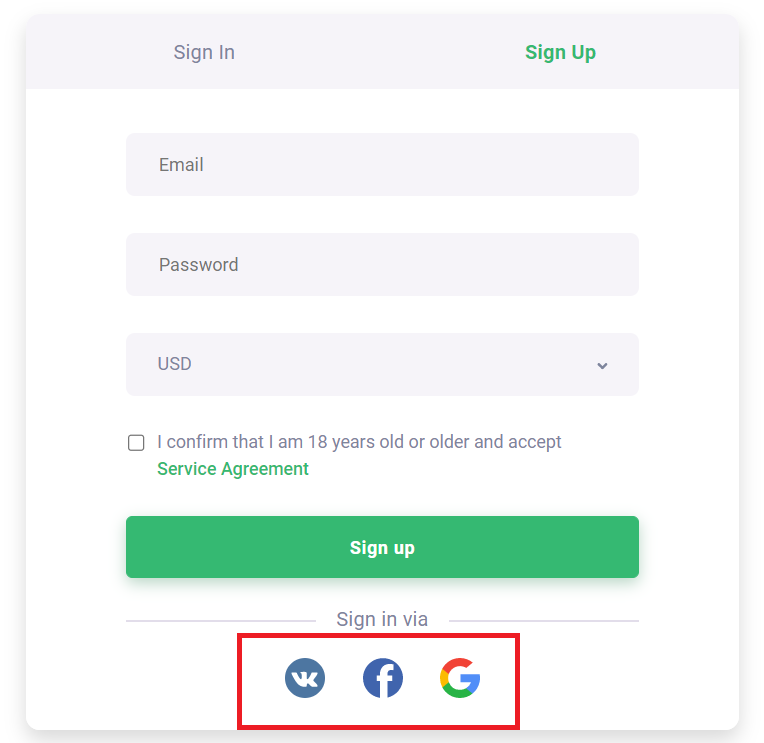 نحوه باز کردن حساب نمایشی در Quotex