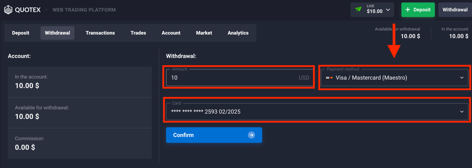 Quotexにサインインして出金する方法 Quotexにサインインして出金する方法