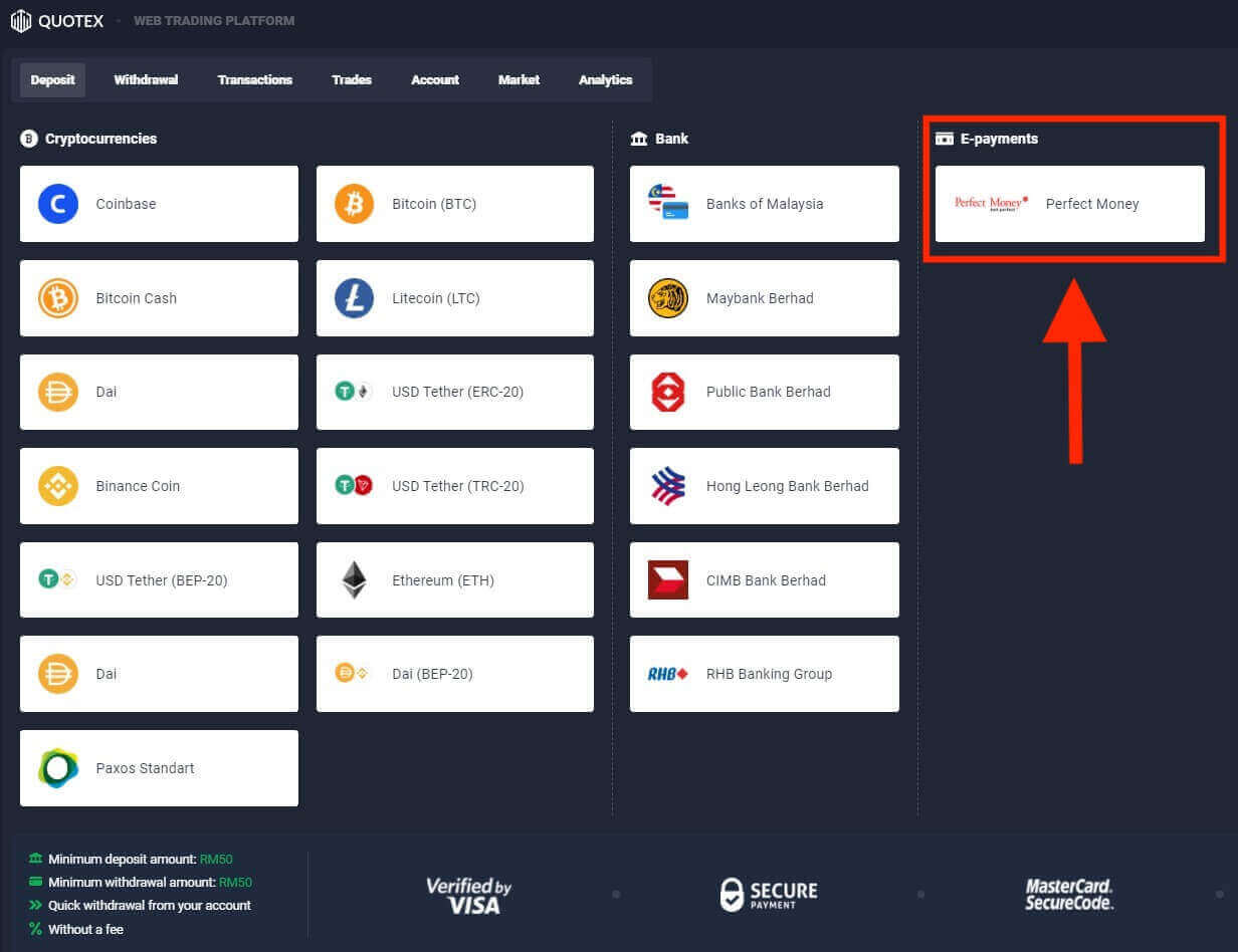 Quotex ฝากและถอนเงินในมาเลเซีย Quotex ฝากและถอนเงินในมาเลเซีย