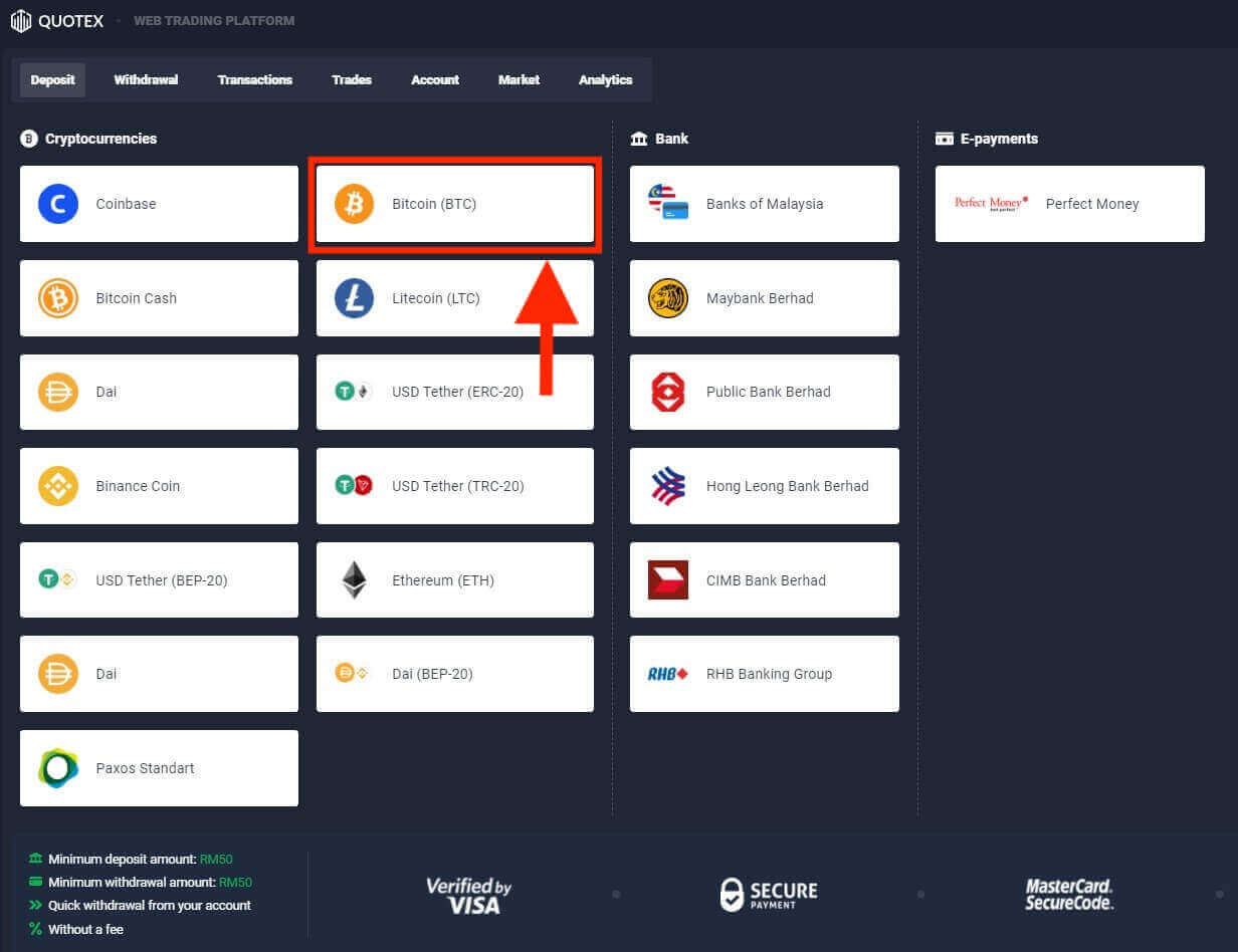 Quotex ฝากและถอนเงินในมาเลเซีย Quotex ฝากและถอนเงินในมาเลเซีย