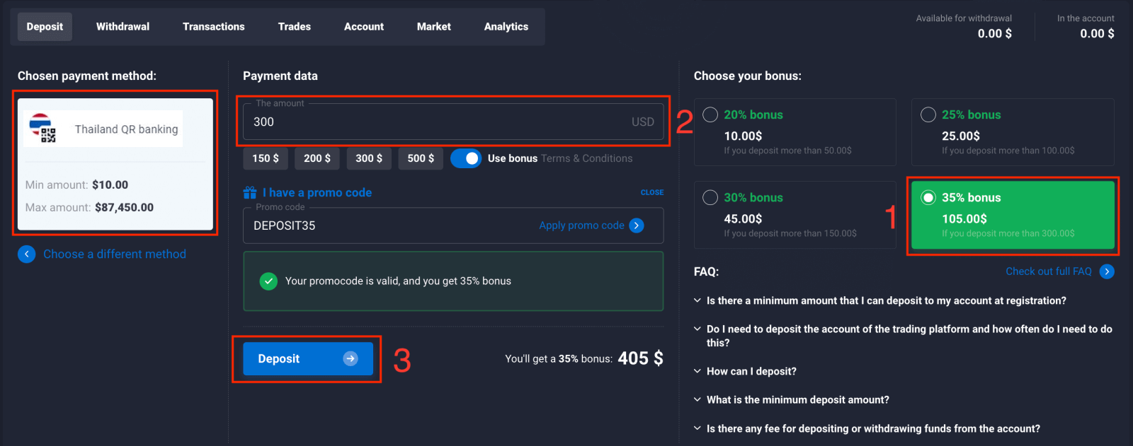Quotex Deposit and Withdraw Money in Thailand Quotex Deposit and Withdraw Money in Thailand