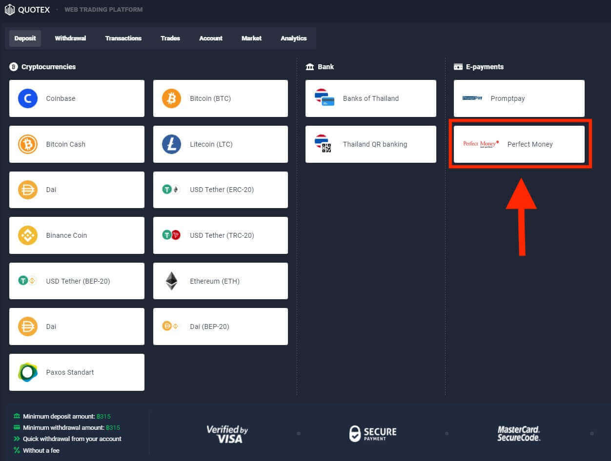 Quotex Deposit and Withdraw Money in Thailand Quotex Deposit and Withdraw Money in Thailand
