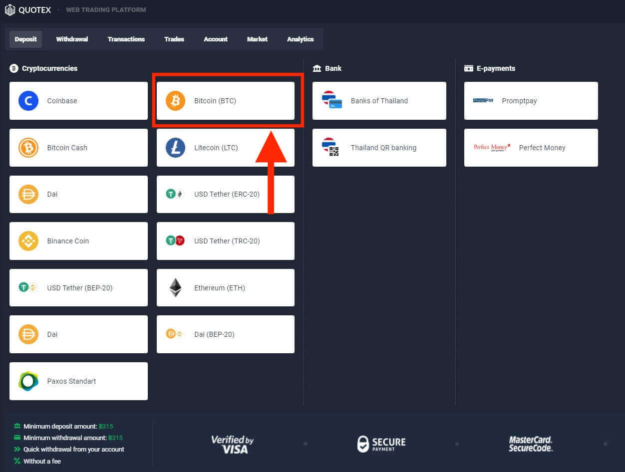 Quotex Deposit and Withdraw Money in Thailand Quotex Deposit and Withdraw Money in Thailand
