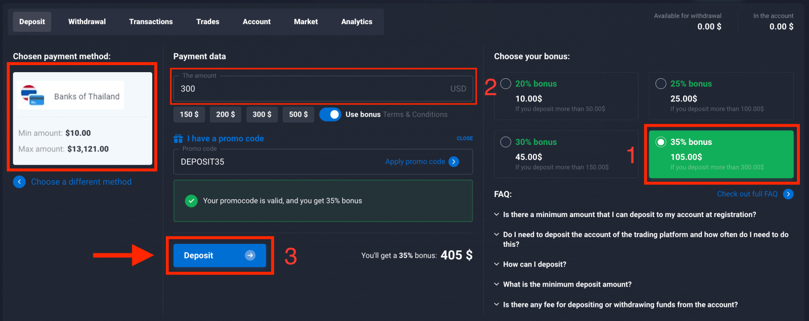 Quotex Deposit and Withdraw Money in Thailand Quotex Deposit and Withdraw Money in Thailand